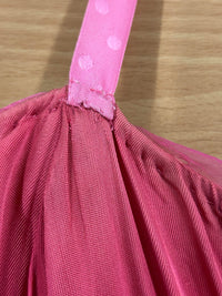 Vintage Pinkes Ballkleid mit Tupfenrock, Größe 38