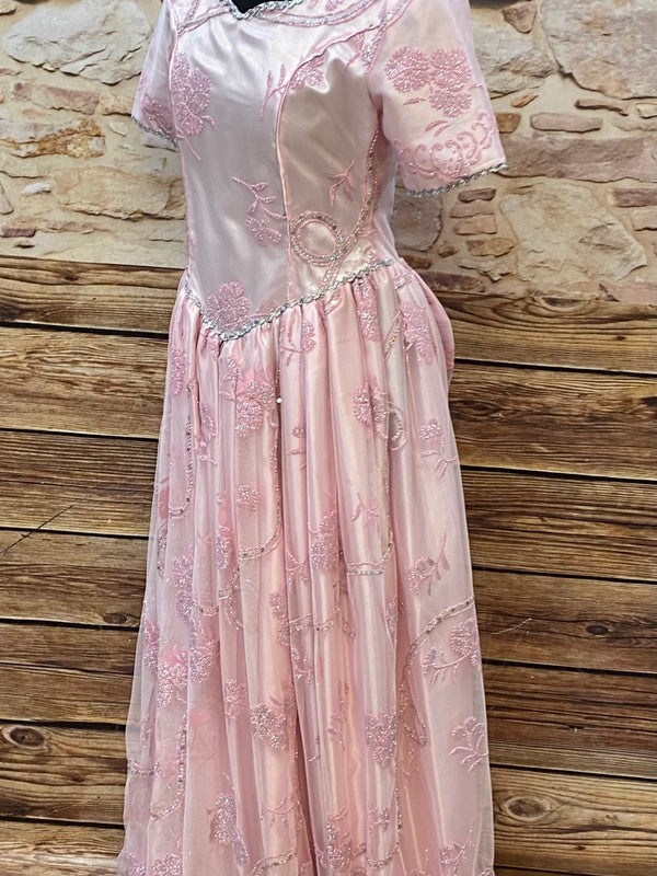 Vintage Ballkleid Gr.38 in rosa