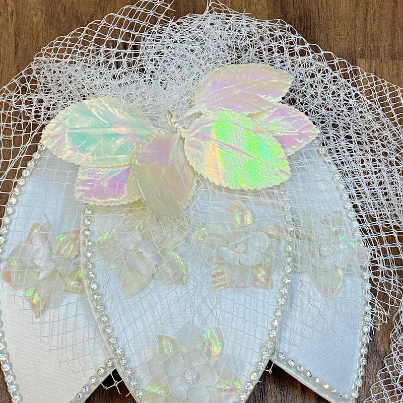 Vintage Brauthut, One Size, Creme