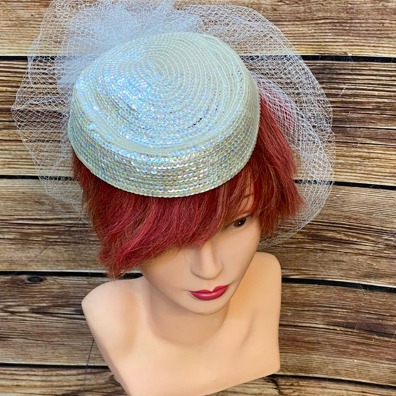 Ungetragener Vintage-Brauthut, „Petite Fleur“ Made in Italy