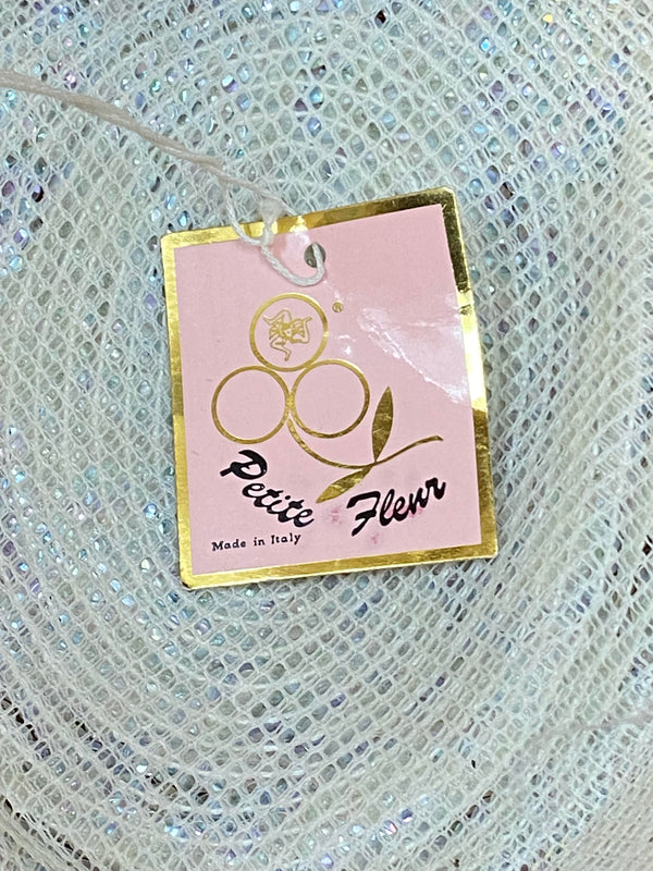 Ungetragener Vintage-Brauthut, „Petite Fleur“ Made in Italy