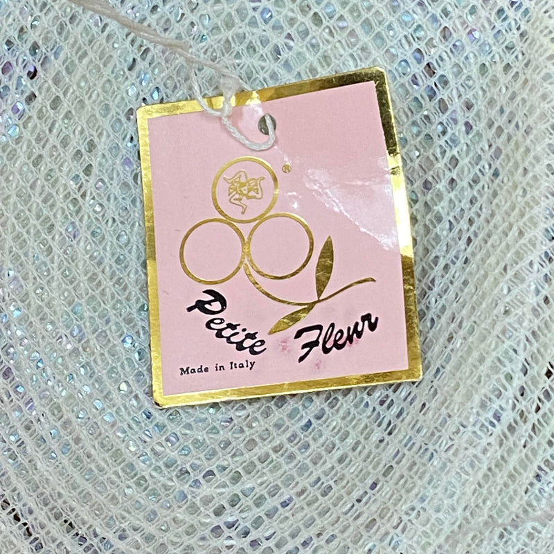Ungetragener Vintage-Brauthut, „Petite Fleur“ Made in Italy