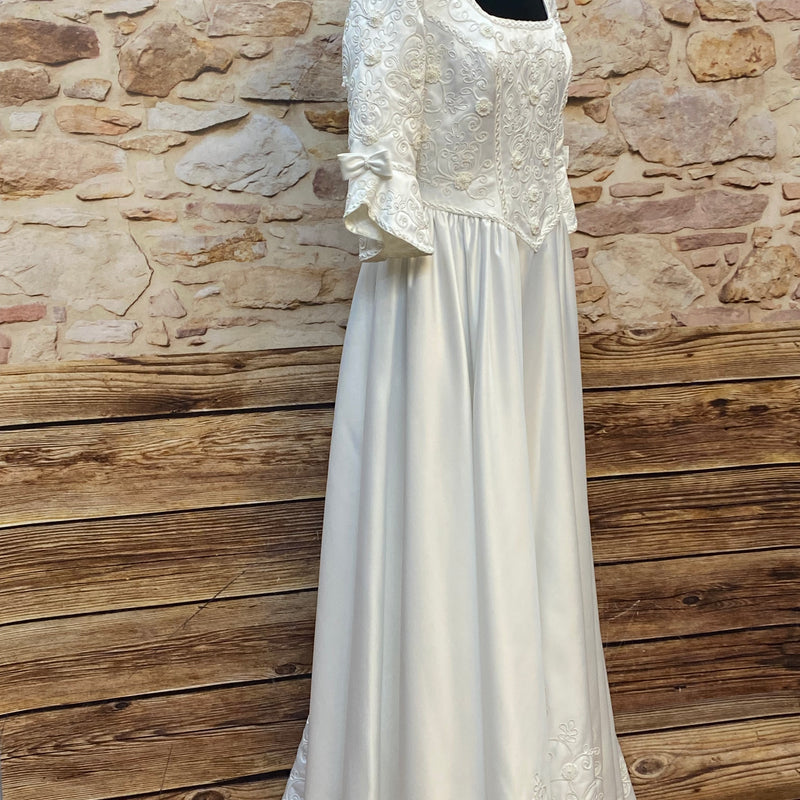 Langes Brautkleid Hochzeitskleid Gr.44 Vintage