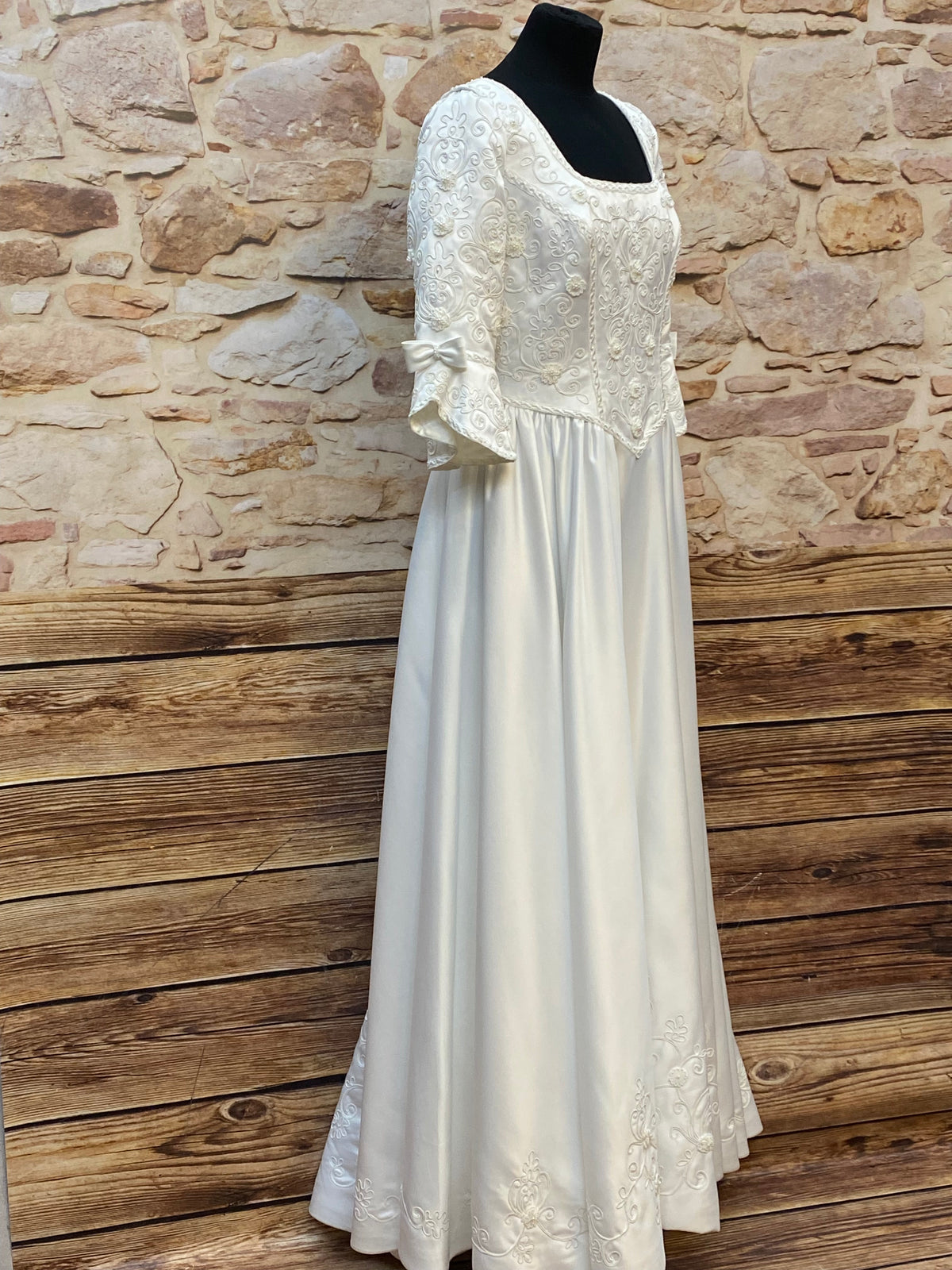 Robe de mariée longue robe de mariée taille 44 vintage 