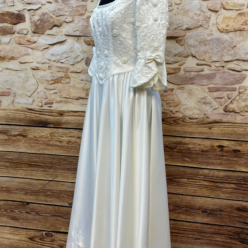 Langes Brautkleid Hochzeitskleid Gr.44 Vintage