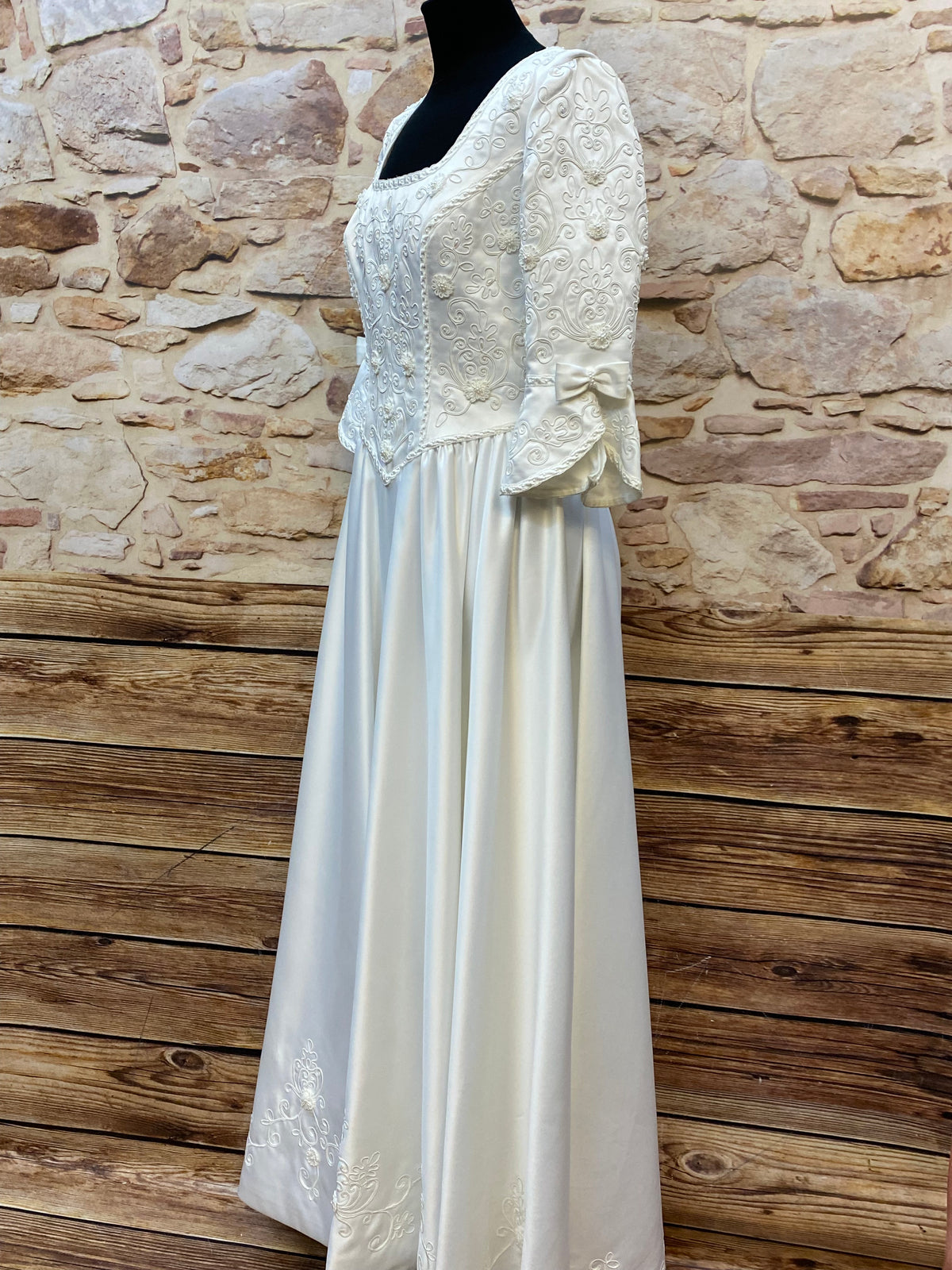 Robe de mariée longue robe de mariée taille 44 vintage 