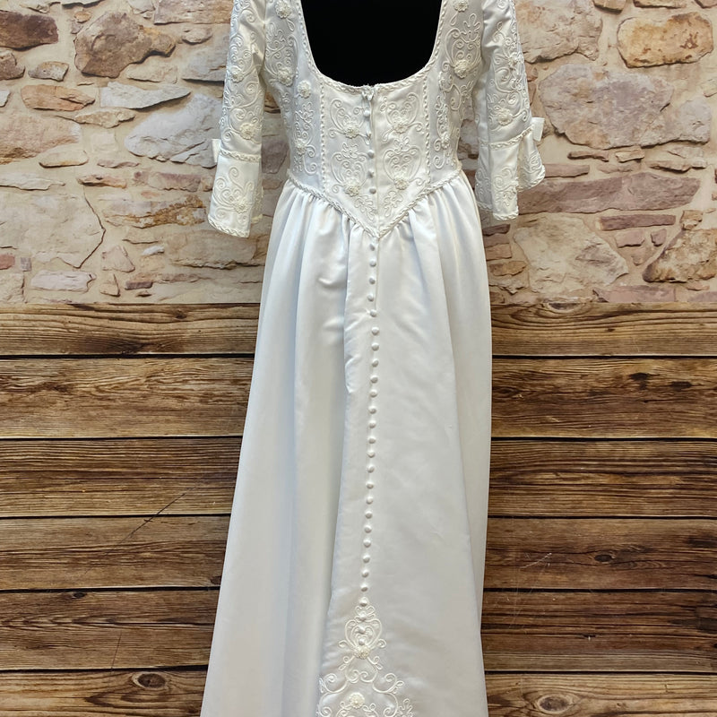 Langes Brautkleid Hochzeitskleid Gr.44 Vintage