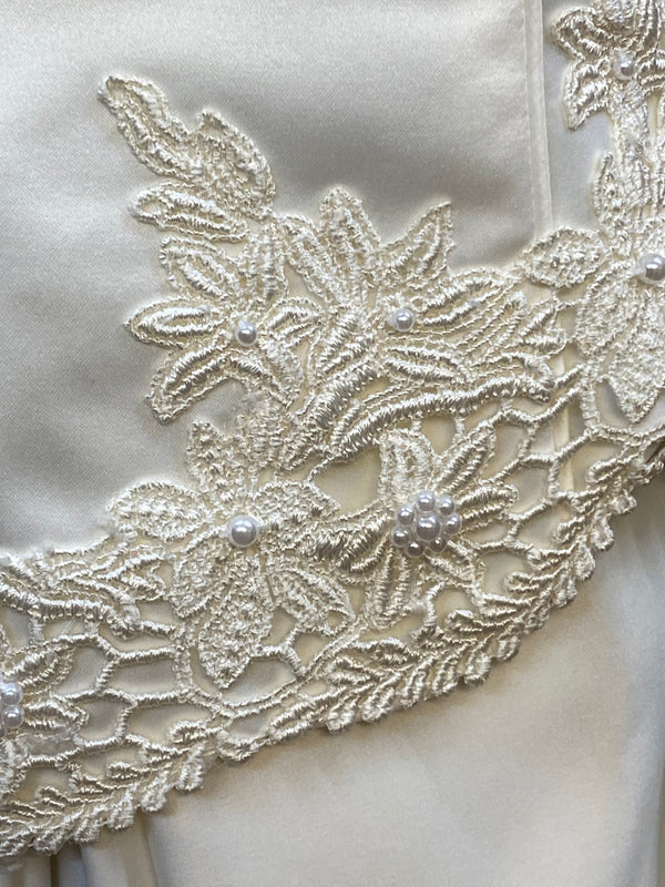 Langes Brautkleid Lohrengel Cassel Gr.42 Vintage langer Arm