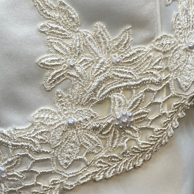 Langes Brautkleid Lohrengel Cassel Gr.42 Vintage langer Arm