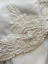 Langes Brautkleid Lohrengel Cassel Gr.42 Vintage langer Arm
