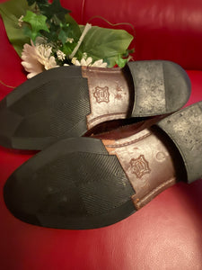 Herren Vintage Brogue Schuhe (Größe 46, Leder)