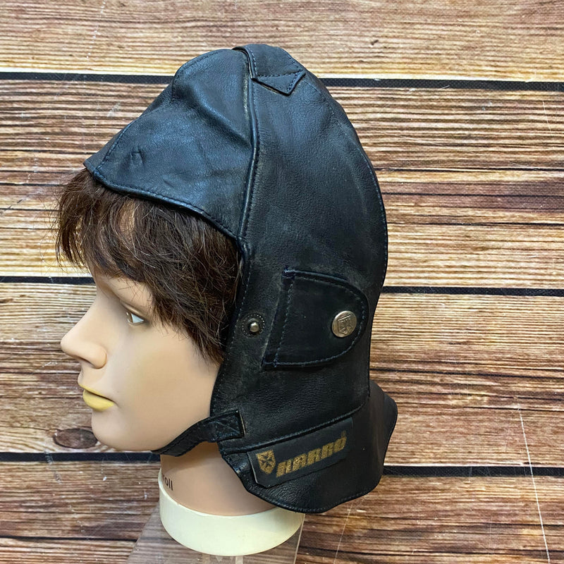 Fliegerhaube / Cabriofahrer-Haube  Gr.56 schwarz