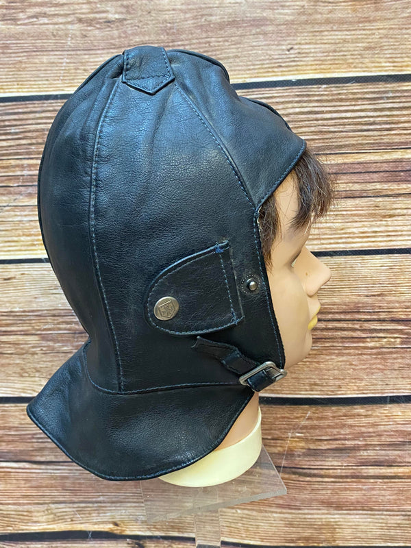 Fliegerhaube, Cabriofahrer-Haube  Gr.56 schwarz