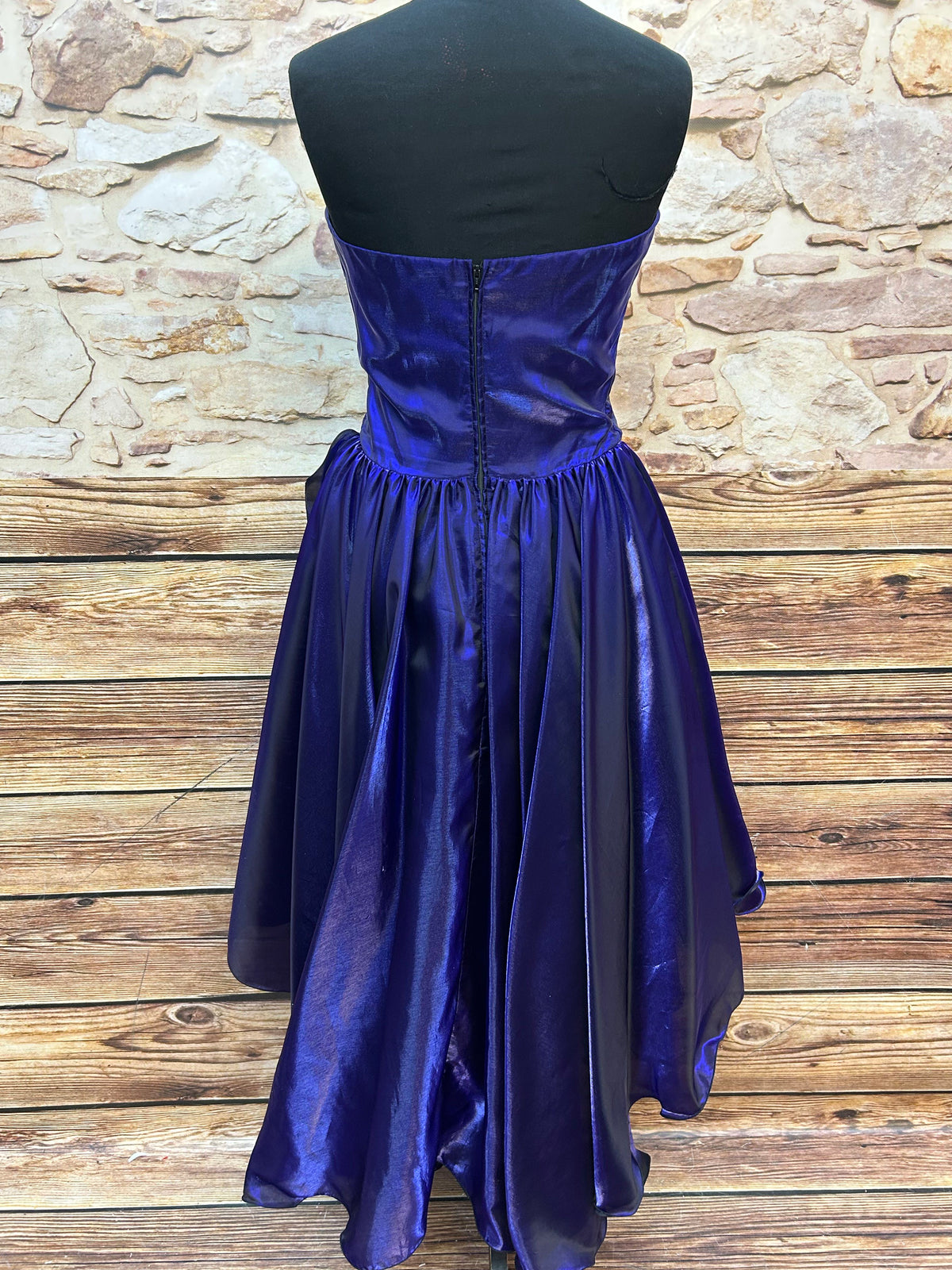 Vintage Cocktailkleid in Lila – Größe 34