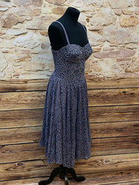 Vintage Cocktailkleid mit Spitzenmuster