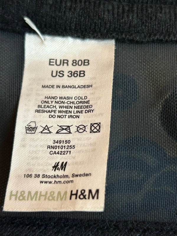 Charmante Corsage in Pink und Schwarz - Größe 80B