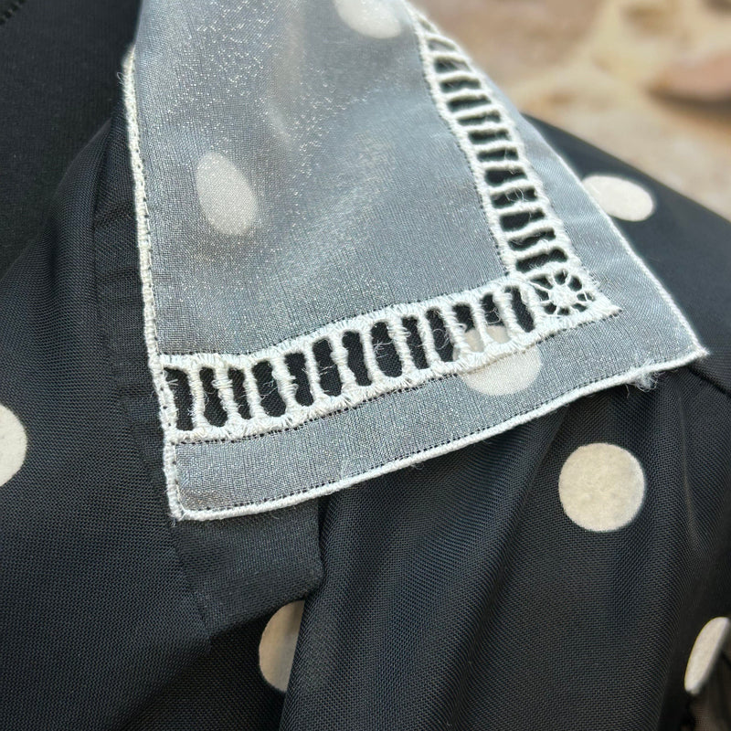 Polka-Dot Chiffonkleid Gr. 44 mit Hut, Ansicht 3