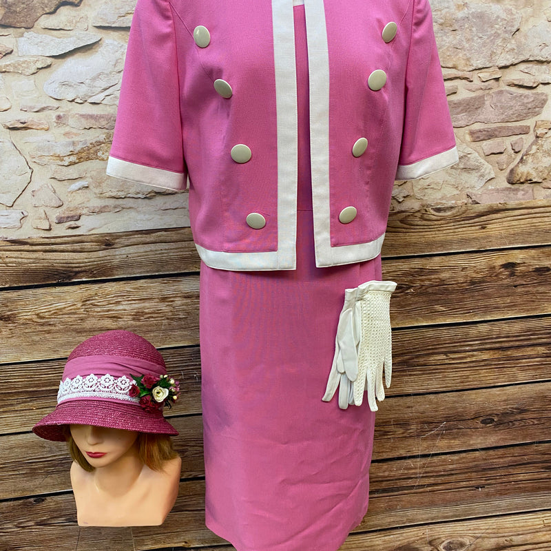 Vintage Damen-Kostüm im Doris Day Stil, Gr. 40/42