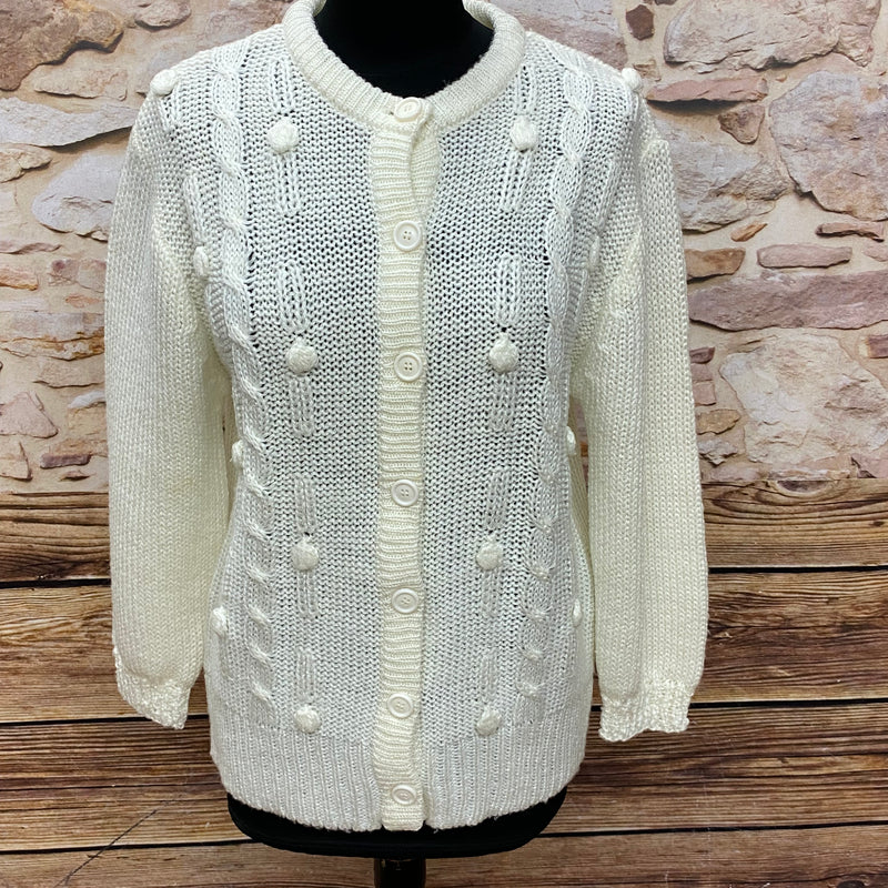 Vintage Damenstrickjacke Gr.40, creme