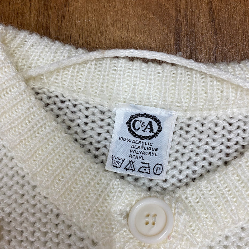 Vintage Damenstrickjacke Gr.40, creme