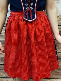 Taille de robe de dirndl vintage de balcon chic. 34 