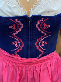 Vintage Dirndl mit rosa Schürze Gr.36