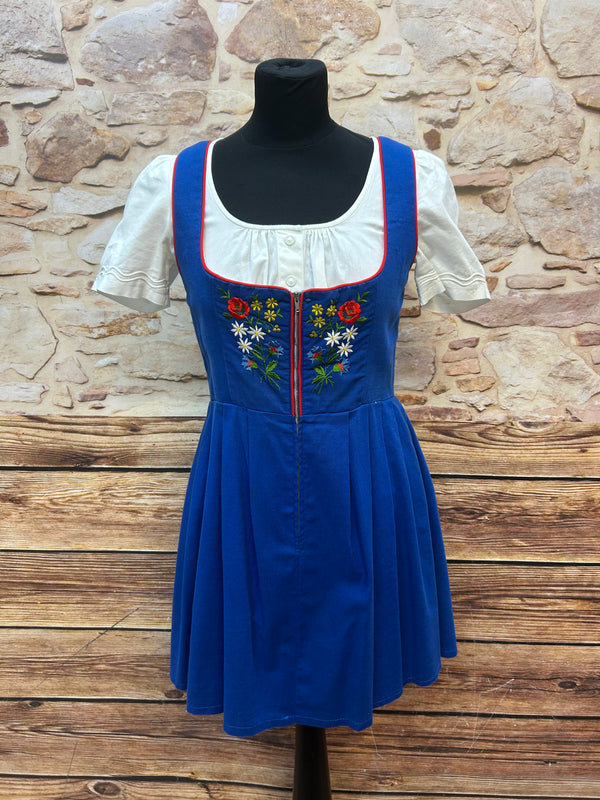 Kurzes Dirndl in Royalblau – Gr. 38