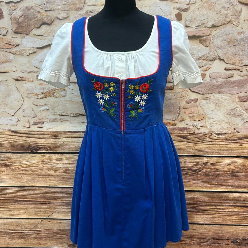 Kurzes Dirndl in Royalblau – Gr. 38