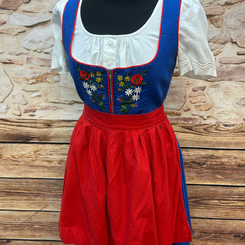 Kurzes Dirndl in Royalblau – Gr. 38