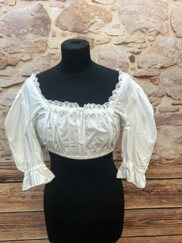 Vintage Dirndl 3-teilig | Gr. 42 – Blau & Gelb