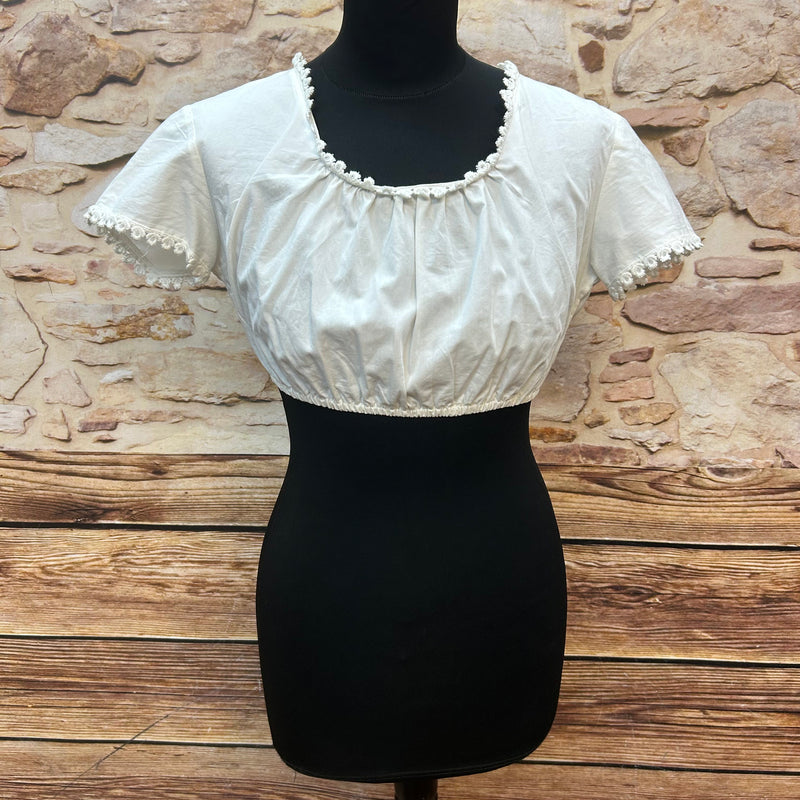 Blau/ Pink Vintage-Dirndl – Größe 40