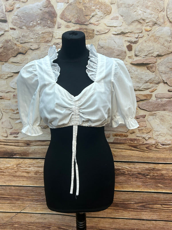 Vintage Dirndl 3-teilig | Gr. 42 – Blau, Pink & Grün