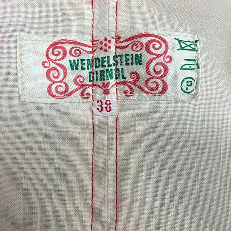 Vintage Trachtenkleid Wendelstein mit Schürze & Bluse – Größe 36 – Rot