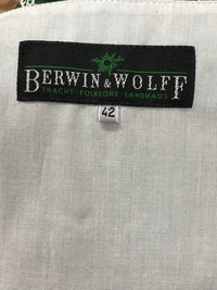 Vintage Dirndl in dunkelgrün Gr.42 von Berwin & Wolf