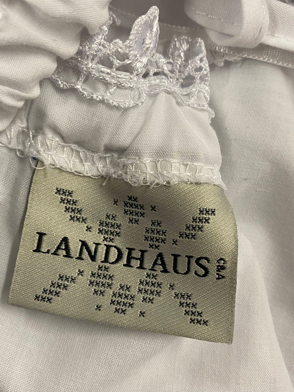 Dirndlbluse Landhaus C&A – Schulterfrei, Spitze, Größe 40