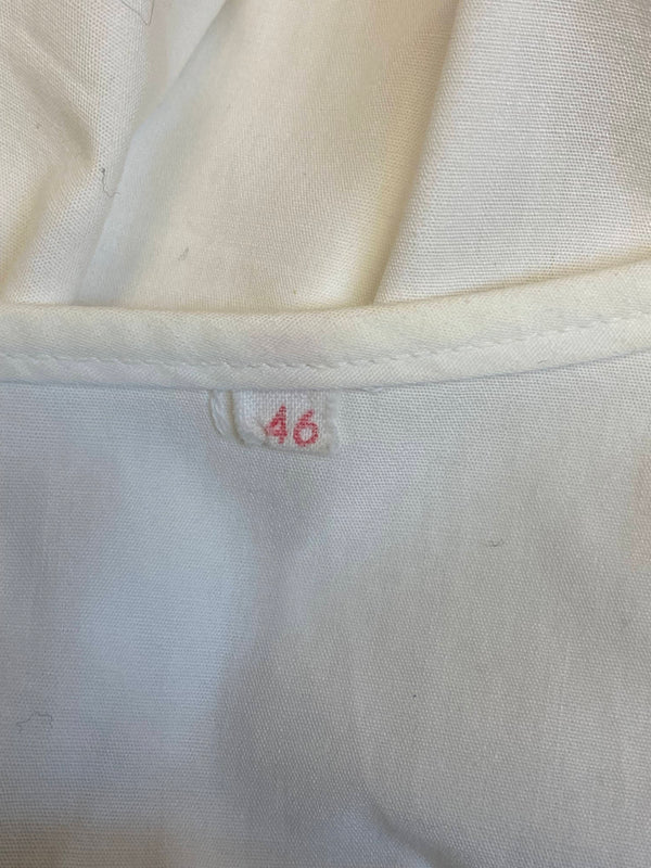 Dirndlbluse mit Karree-Ausschnitt & Klöppelspitze – Gr. 46 (1980er)