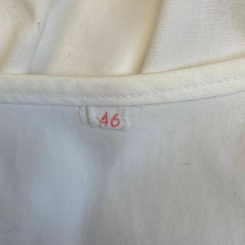 Dirndlbluse mit Karree-Ausschnitt & Klöppelspitze – Gr. 46 (1980er)