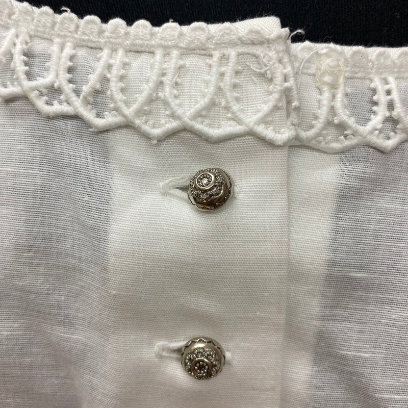 Vintage Dirndlbluse, Trachtenbluse Gr.44
