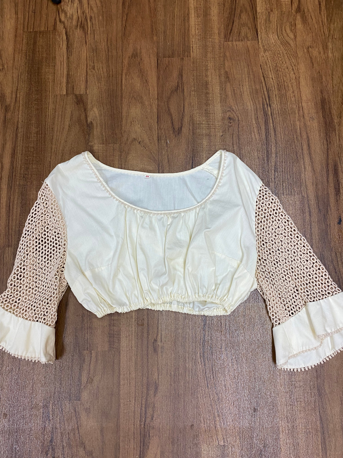 Vintage Dirndlbluse Gr.48 in creme