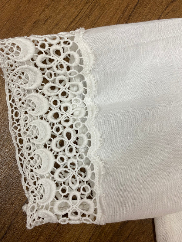 Vintage Dirndlbluse, Trachtenbluse Gr.44