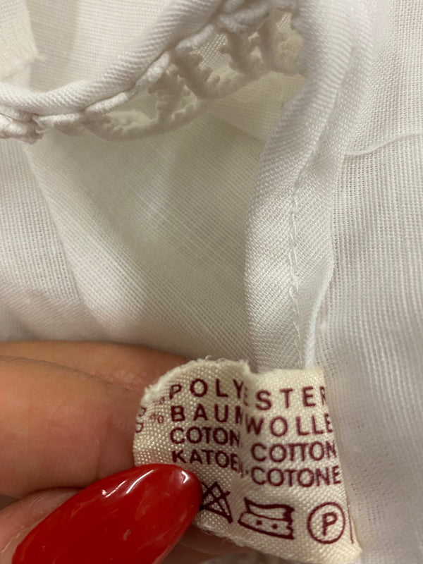 Vintage Dirndlbluse, Trachtenbluse Gr.44