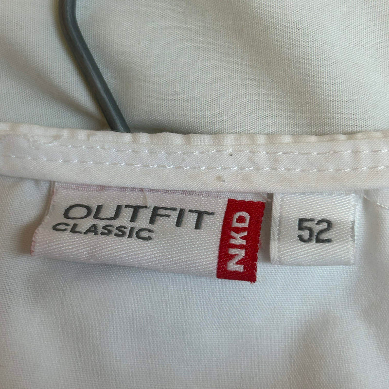 Dirndlbluse Weiß mit Spitze & Offshoulder-Ärmeln – Gr. 52