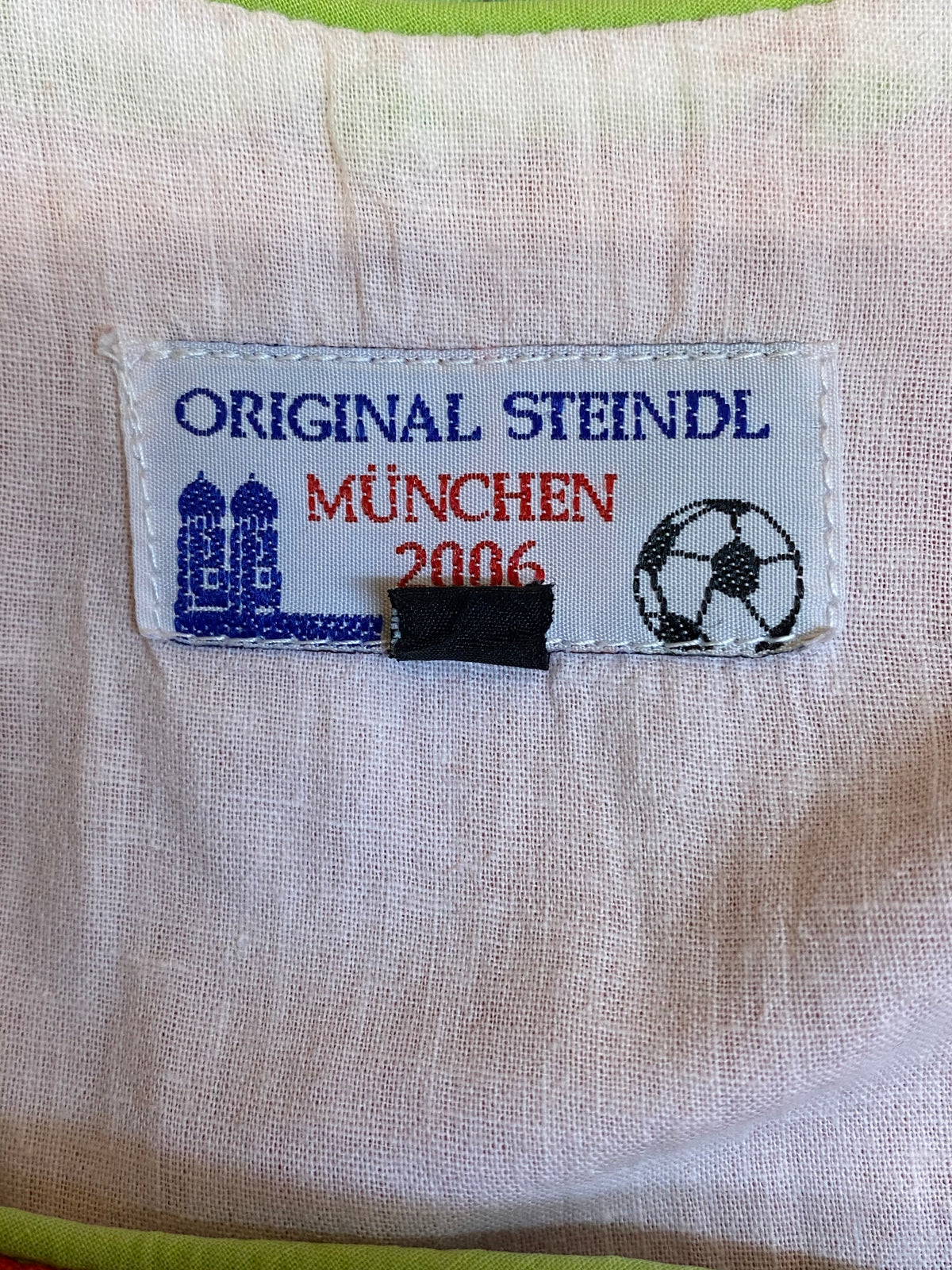 Vintage Dirnd rot mit grüner Schürze Gr.34