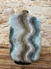 gilet de fourrure vintage gilet de style années 70 taille M