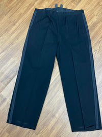 Pantalon de smoking vintage, largeur taille 102 cm noir, taille 54 env. 