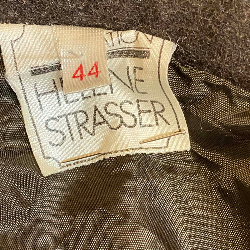 Vintage Glockenrock von Helene Strasser, Braun – ca.Gr-46