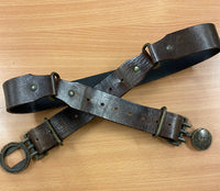 Vintage-Leder-Gürtel mit markanter Schnalle und Adlermotiv