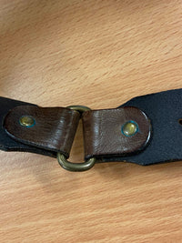 Vintage-Leder-Gürtel mit markanter Schnalle und Adlermotiv