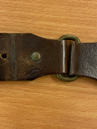 Vintage-Leder-Gürtel mit markanter Schnalle und Adlermotiv