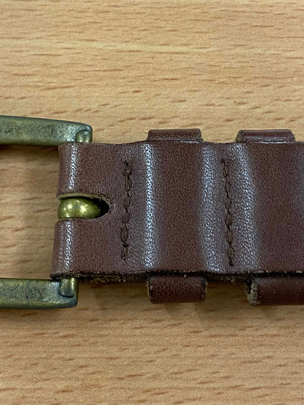Vintage Ledergürtel mit Metalleinsätzen